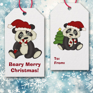 Étiquettes-cadeau Beary Merry Holiday
