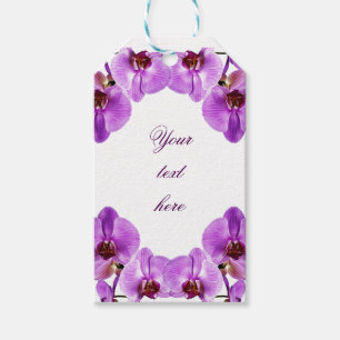 Étiquettes-cadeau Beau phalaenopsis pourpre d'orchidées