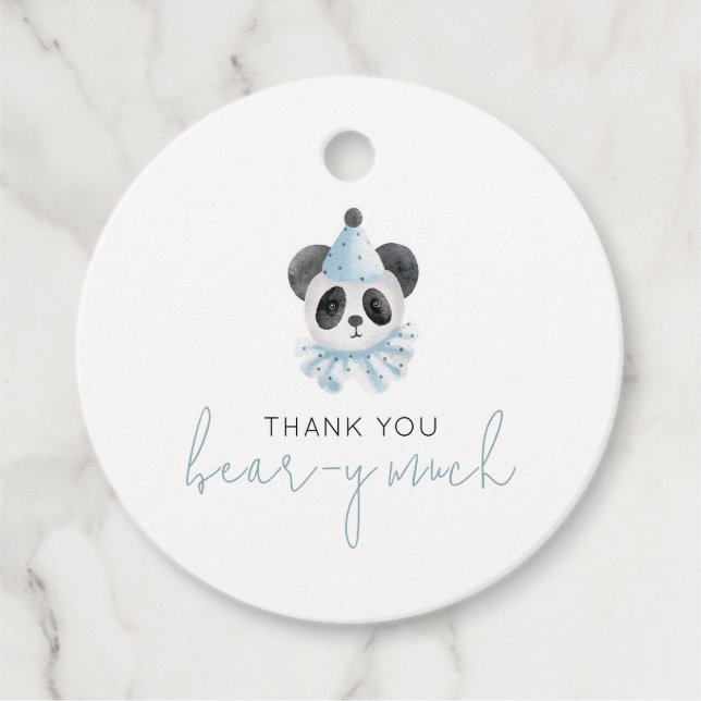 Étiquettes Cadeau Beaucoup d'ours de Merci (Devant)