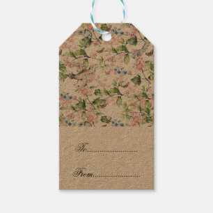 Étiquettes-cadeau Beautiful, water color,hand painted nature scene,t