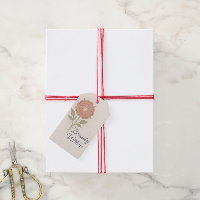 Étiquettes-cadeau Beauty Within  (Avec de la ficelle)