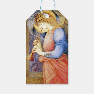 Étiquettes-cadeau Beaux-arts d'ange de Noël de Brûlure-Jones