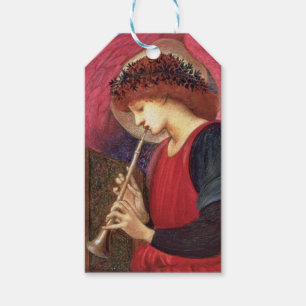 Étiquettes-cadeau Beaux-arts d'ange de Noël de Brûlure-Jones