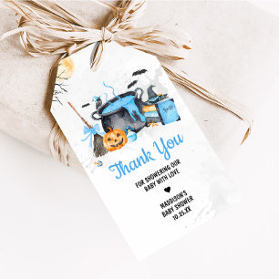 Étiquettes-cadeau Bébé bleu brasse Citrouille Halloween Favoriser Ta