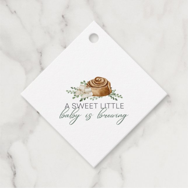 Étiquettes Cadeau Bébé brasse de la pâtisserie (Devant)
