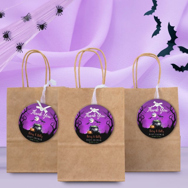 Étiquettes Cadeau Bébé brasse Halloween Baby shower Favor Balise (Créateur téléchargé)