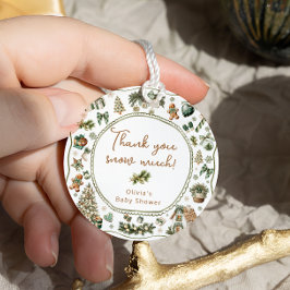 Étiquettes Cadeau Bébé d'hiver Il fait froid dehors Baby shower neut