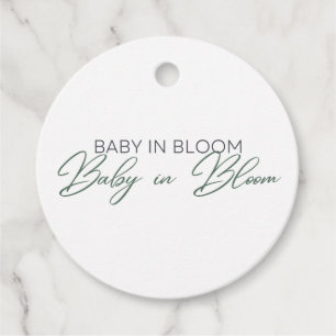 Étiquettes Cadeau Bébé en fleur - Le souffle du bébé