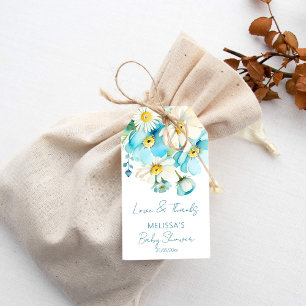 Étiquettes-cadeau Bébé en fleur printemps baby shower d'été faveurs