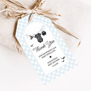 Étiquettes-cadeau Bébé Halloween Bleu est en train de Brasser la Fêt