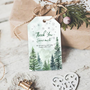 Étiquettes-cadeau Bébé il fait froid dehors Baby Shower Merci