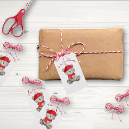 Étiquettes-cadeau Bébé Il fait froid dehors Noël Ours Balise cadeau