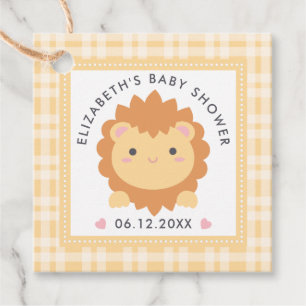 Étiquettes Cadeau Bébé lionceau mignon animal de la jungle garçon Ba