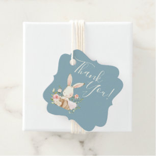Étiquettes Cadeau Bébé mignon amour lapin Baby shower Merci
