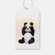 Bébé Panda Tags cadeaux