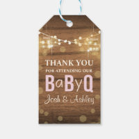 Bébé Q Coed BBQ Baby shower Cadeau Balise Merci