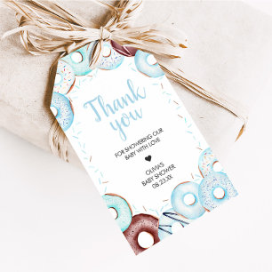Étiquettes-cadeau Bébé Saupoudrer Donuts Baby shower Favoriser les é