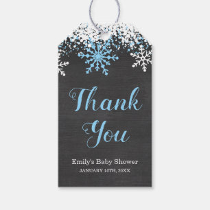 Étiquettes-cadeau Bébé son baby shower extérieur froid de garçon