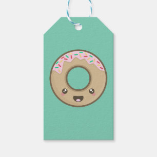 Étiquettes-cadeau Beignet de Kawaii