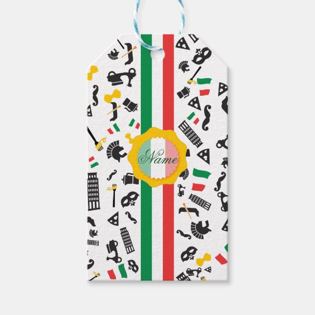 Étiquettes-cadeau Bella Italie (Devant)