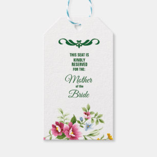 Étiquettes-cadeau Belles fleurs de printemps Mère de la mariée