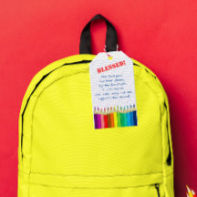 Bénédiction des sacs à dos Église des crayons colo