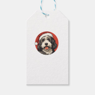 Étiquettes-cadeau Bernedoodle Chien Xmas Doodle Dood Jolie Noël Soit