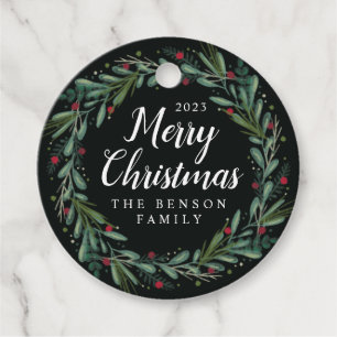 Étiquettes Cadeau Berries Round