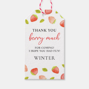 Étiquettes-cadeau Berry fraise Merci doux Berry Beaucoup Favoriser