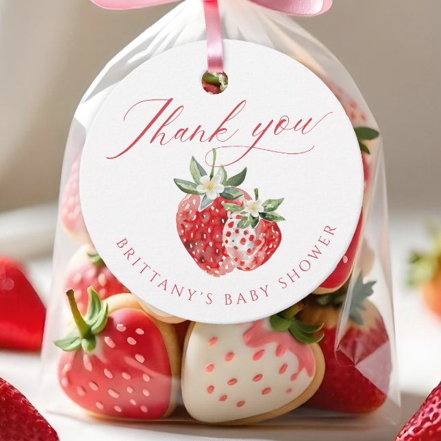 Étiquettes Cadeau Berry Sweet Baby shower (Créateur téléchargé)