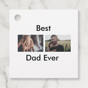 Étiquettes Cadeau best dad ever happy fête des pères ajouter votre p
