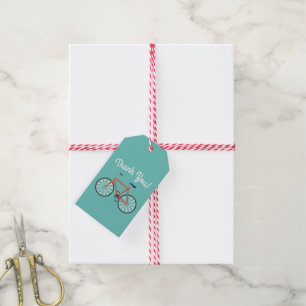 Étiquettes-cadeau Bicyclette mignonne Enfants Vélo Anniversaire Merc