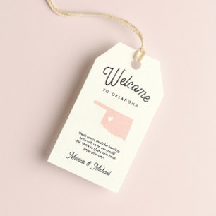 Étiquettes-cadeau Bienvenue à OKLAHOMA Mariage N'IMPORTE QUELLE COUL