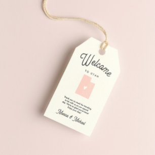 Étiquettes-cadeau Bienvenue à UTAH Mariage N'IMPORTE QUELLE COULEUR
