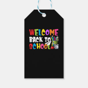 Étiquettes-cadeau Bienvenue Retour à l'école Premier jour enseigna