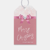 Bifteck de Noël Diamant de ruban rose