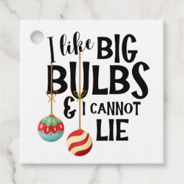 Étiquettes Cadeau Big Bright Bulbs Funny & Festive Christmas