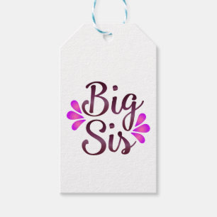 Étiquettes-cadeau Big Sis