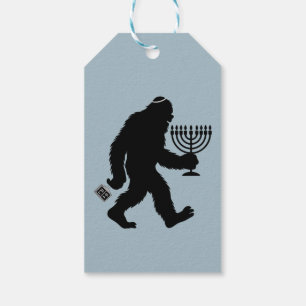 Étiquettes-cadeau Bigfoot juif Hanukkah Chanukah Humour Hilarant 