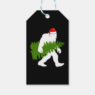 Étiquettes-cadeau BigFoot Santa Claus Fun Christmas Gifts
