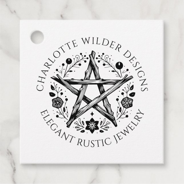 Étiquettes Cadeau Bijoux Wiccan Pagan (Devant)
