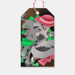 Étiquettes-cadeau Bits et pièces - Surreal Puzzle Face Balise cadeau