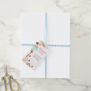 Étiquettes-cadeau Bizarre pâtisserie mignonne enfant marque d'annive