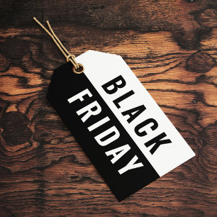 Étiquettes-cadeau Black Friday Vêtements Vente Remise Hang Tags