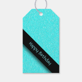 Étiquettes-cadeau Bleu aqua