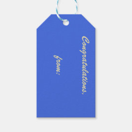 Étiquettes-cadeau Bleu bleu clair 10-Pack d'étiquettes cadeaux