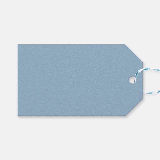 Étiquettes-cadeau Bleu clair clair clair clair couleur uni (Devant (Horizontal))