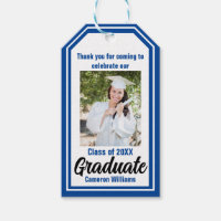 Bleu Graduate photo Graduation personnalisée