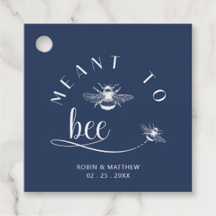 Étiquettes Cadeau Bleu (ou autre) Signifié pour abeille, moderne, ab