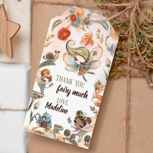 Étiquettes-cadeau Blonde Fairy Birthday Enchanted Forest Favoriser T